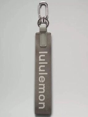 lululemon athletica Grey Sage and White Opal Neverlost Keychain